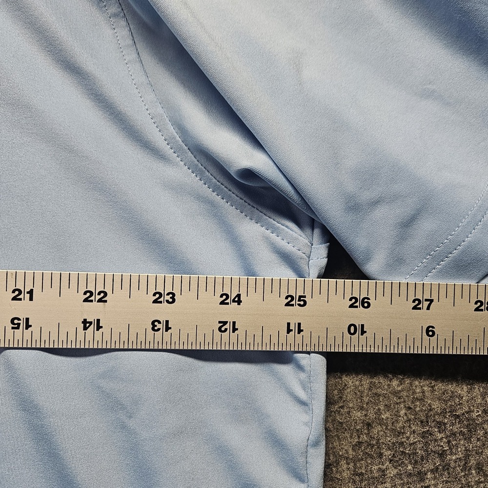 PETER MILLAR x ROYAL MELBOURNE Mens Polo Shirt Size XL Summer Comfort Golf Blue - Picture 6 of 8